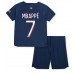 Maillot de foot Paris Saint-Germain Kylian Mbappe #7 Domicile vêtements enfant 2023-24 Manches Courtes (+ pantalon court)